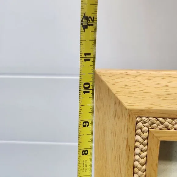 Lexington Collection 5x7 Wood Picture Frame With Wooven Braided Inlay - Picture 4 of 9